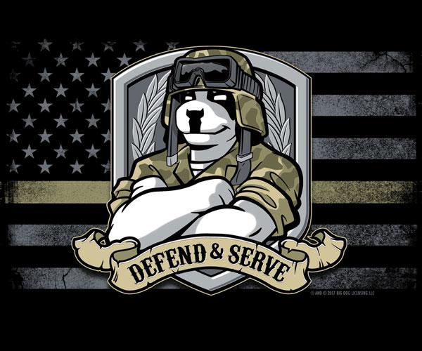 Defend and Serve Military T-Shirt - Image 2