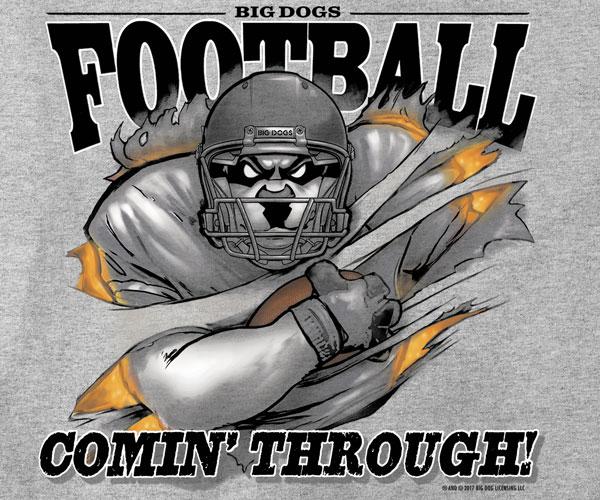 Football Coming Through T-Shirt - Image 2