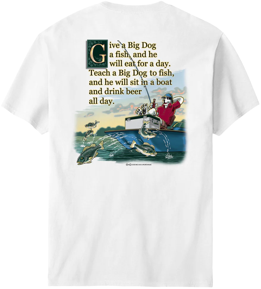 Give A Big Dog A Fish T-Shirt