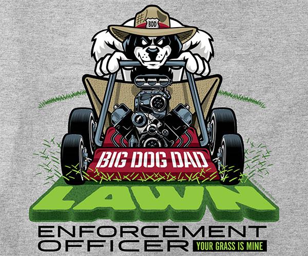 Lawn Enforcement Officer T-Shirt - Image 2
